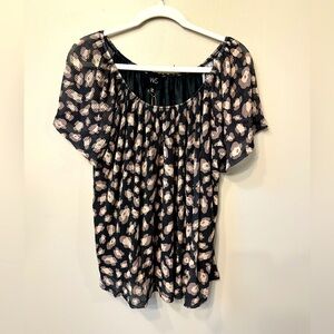 NWT W5 Who Wear What When Wear Leopard Shirt - Large